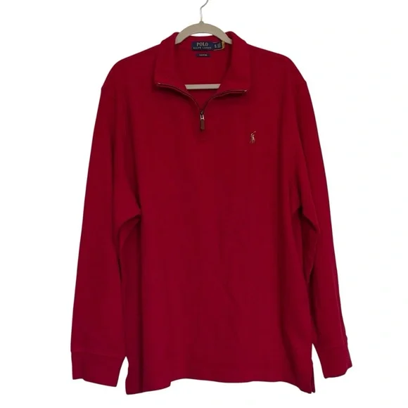 Polo Ralph Lauren Estate-Rib Quarter-Zip Pullover Size XL